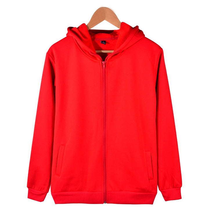 aminibi- Solid Color Hooded Coat