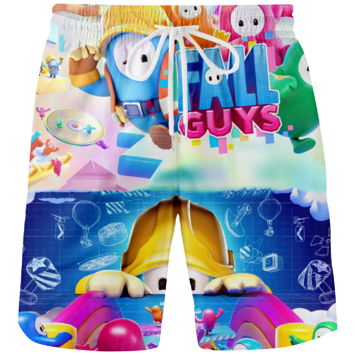 aminibi- Fall Guys Beach Shorts