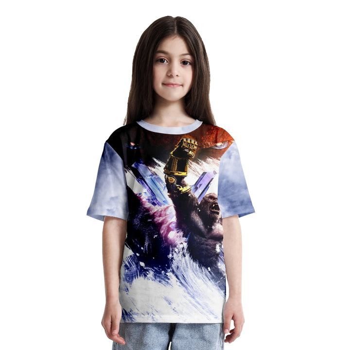 aminibi- Kids Godzilla X Kong The New Empire T-shirt