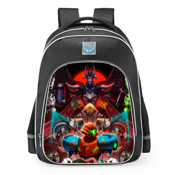 aminibi- Metroid Dread School backpack Lunch Bag Pencil Case