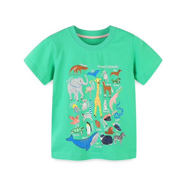 aminibi- Kids Animals Printed T-Shirt