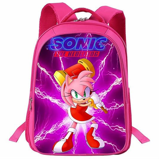 Pink Amy Sonic Backpack Lunch Bag Pencil Case
