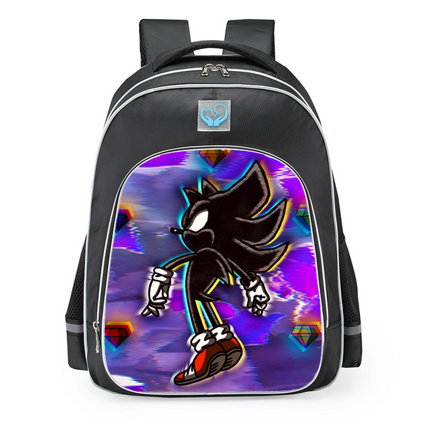 Kids Dark Sonic Backpack Boys School Bag