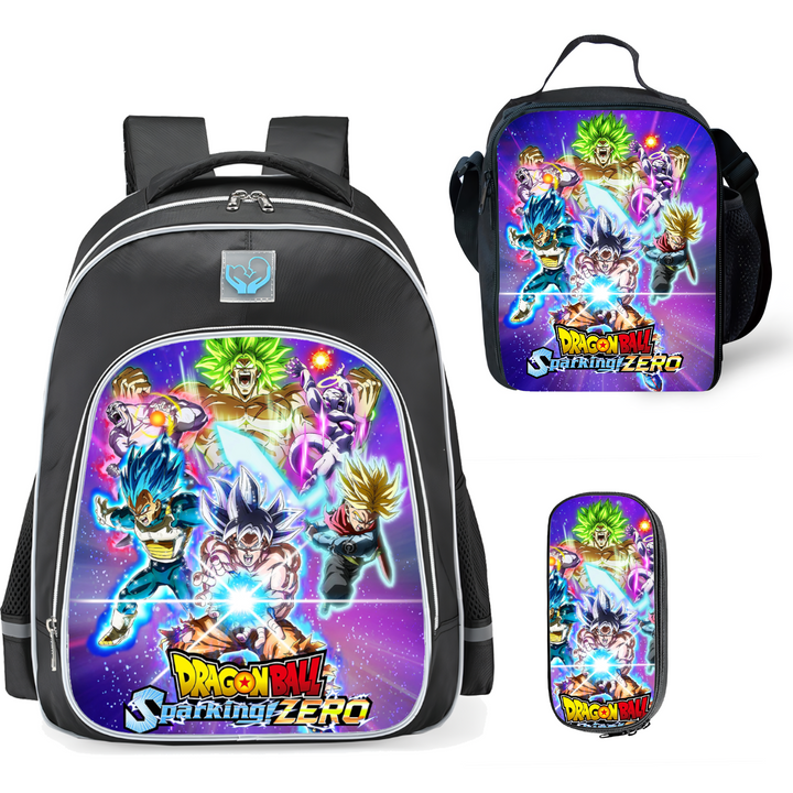 aminibi- Dragon Ball Sparking Zero Black Backpack