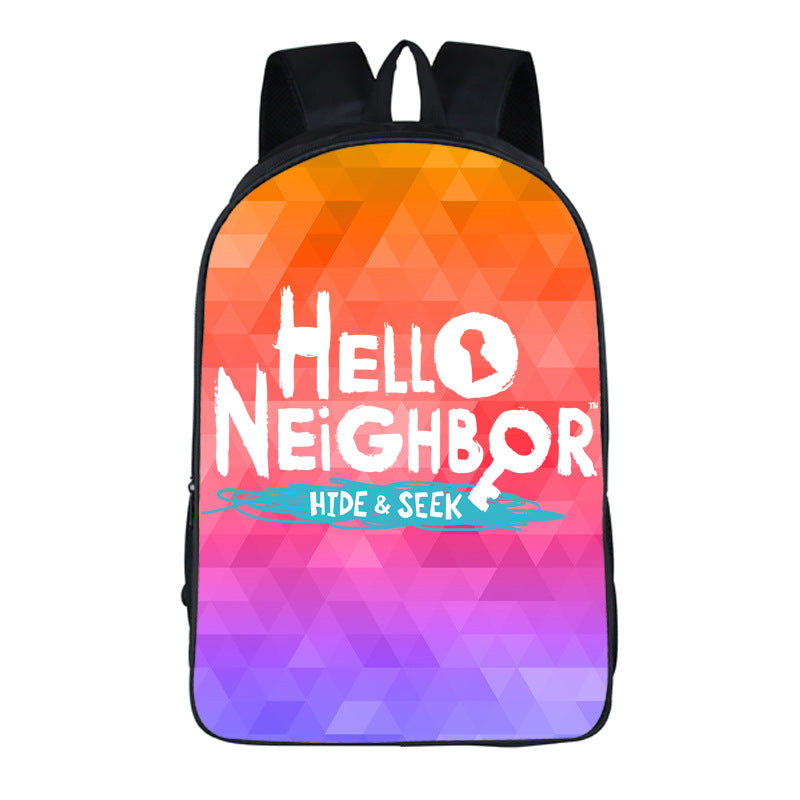 aminibi- Fashion school bag  hello neighbor backpack