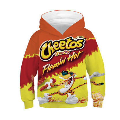 aminibi- Kids crunchy flamin hot cheetos sweatshirt unisex  hoodie