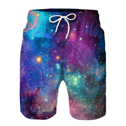 aminibi- Kids Galaxy Beach Shorts