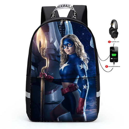 aminibi- Stargirl 3D Student Stylish Unisex Daypack for Boys Girls School Book Bags