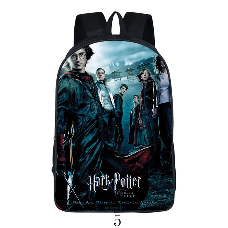 aminibi- Fashion Harry potter book bag teenger backpack