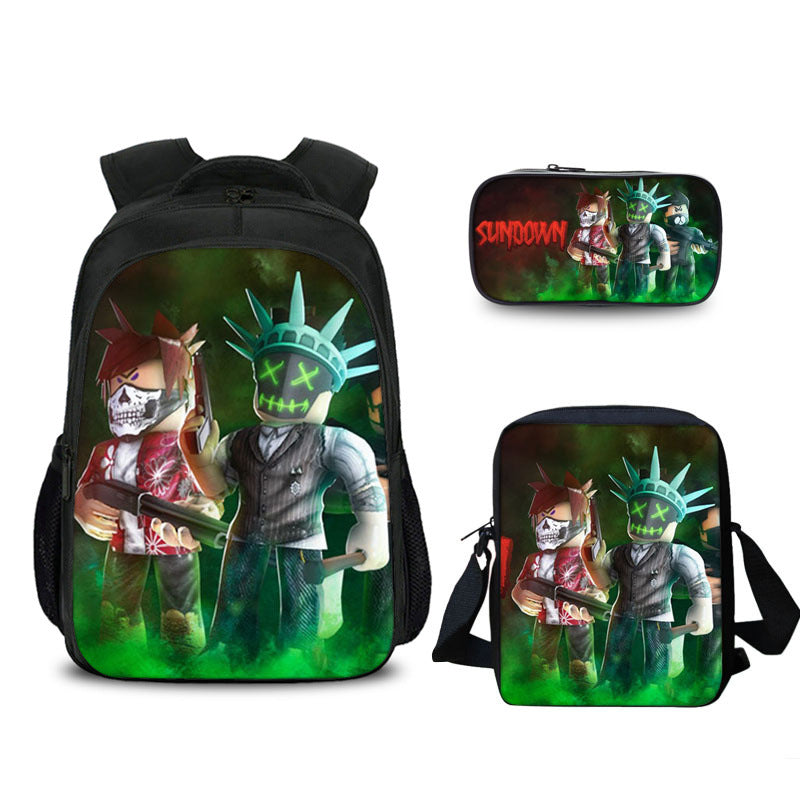 aminibi- Game Roblox backpack  lunch bag and pencil case