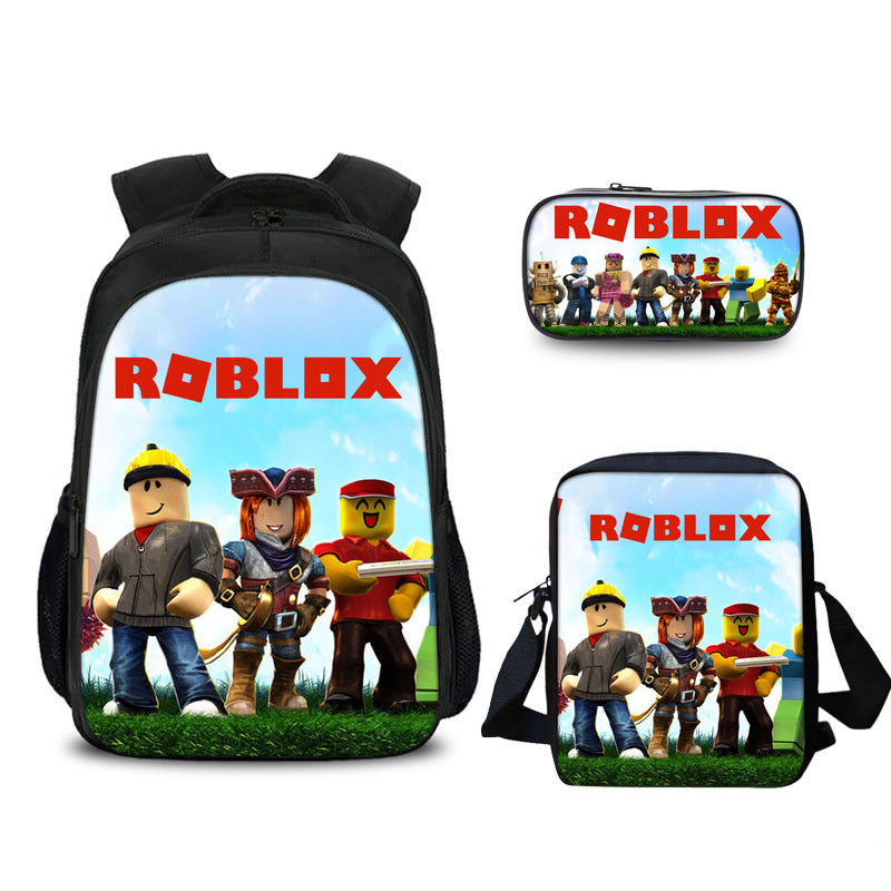 aminibi- Game Roblox backpack  lunch bag and pencil case