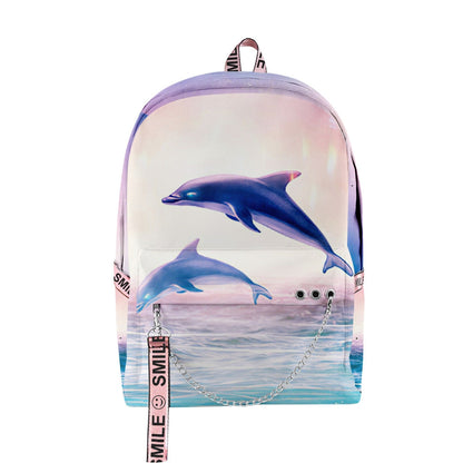 aminibi- Dolphin 3d Full Printed Backpack　