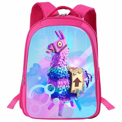 aminibi- Girls Cute Llama   School Bag Lunch Bag Pencil Case