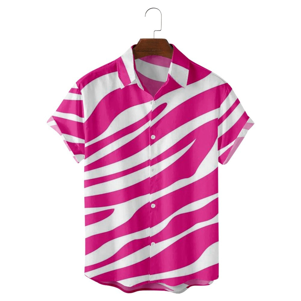 aminibi- Large Zebra Pattern Shirt