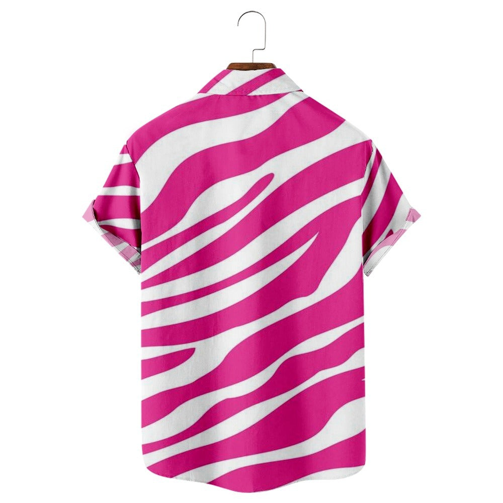 aminibi- Large Zebra Pattern Shirt