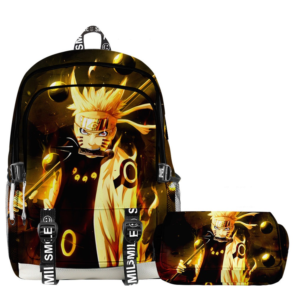 aminibi- Uzumaki Naruto 3D Backpack and Pencil Case 2pcs