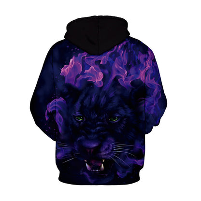 aminibi- Purple Panther  3D Hoodie