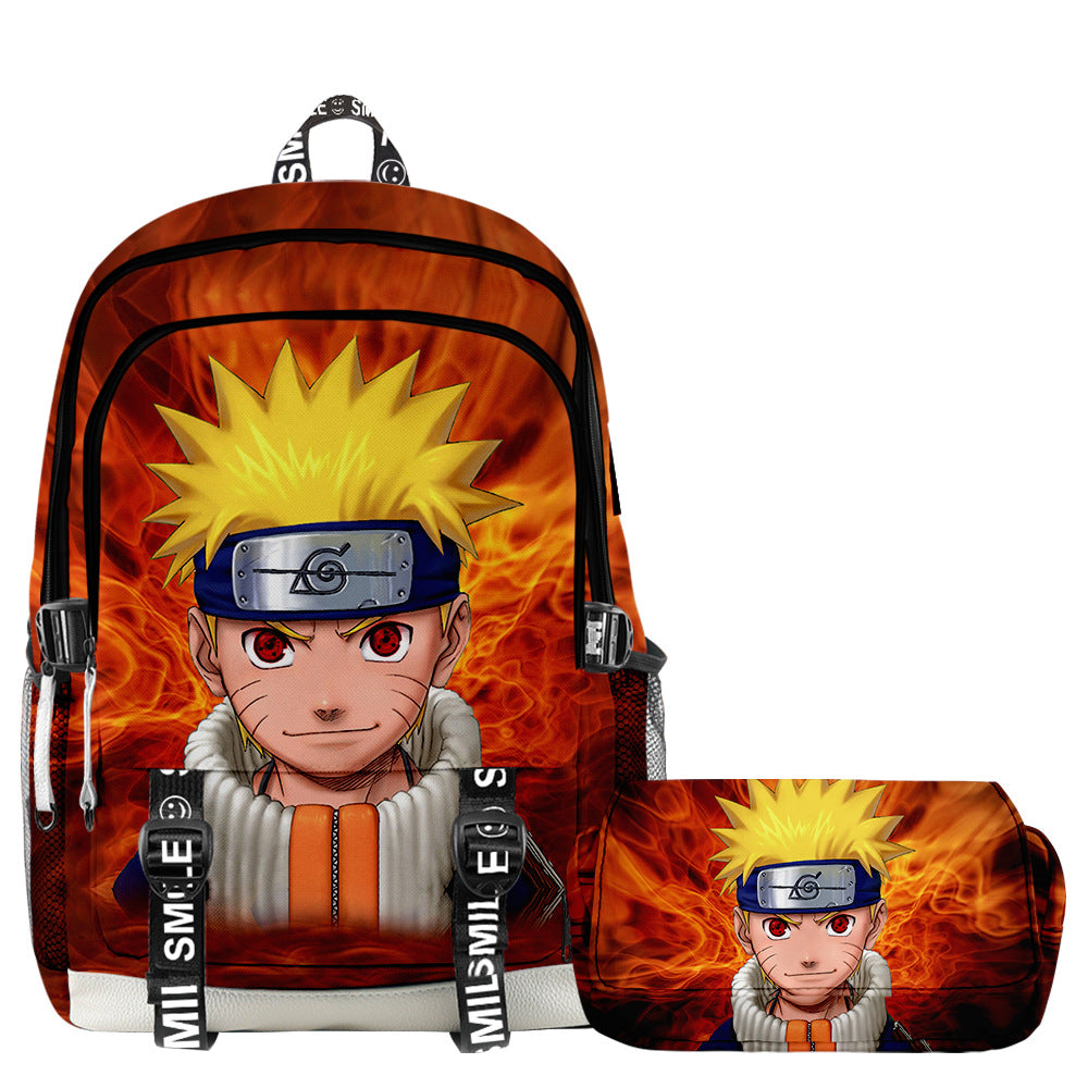aminibi- Uzumaki Naruto 3D Backpack and Pencil Case 2pcs