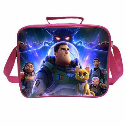 aminibi- Pink Light Year Backpack Lunch Bag Pencil Case
