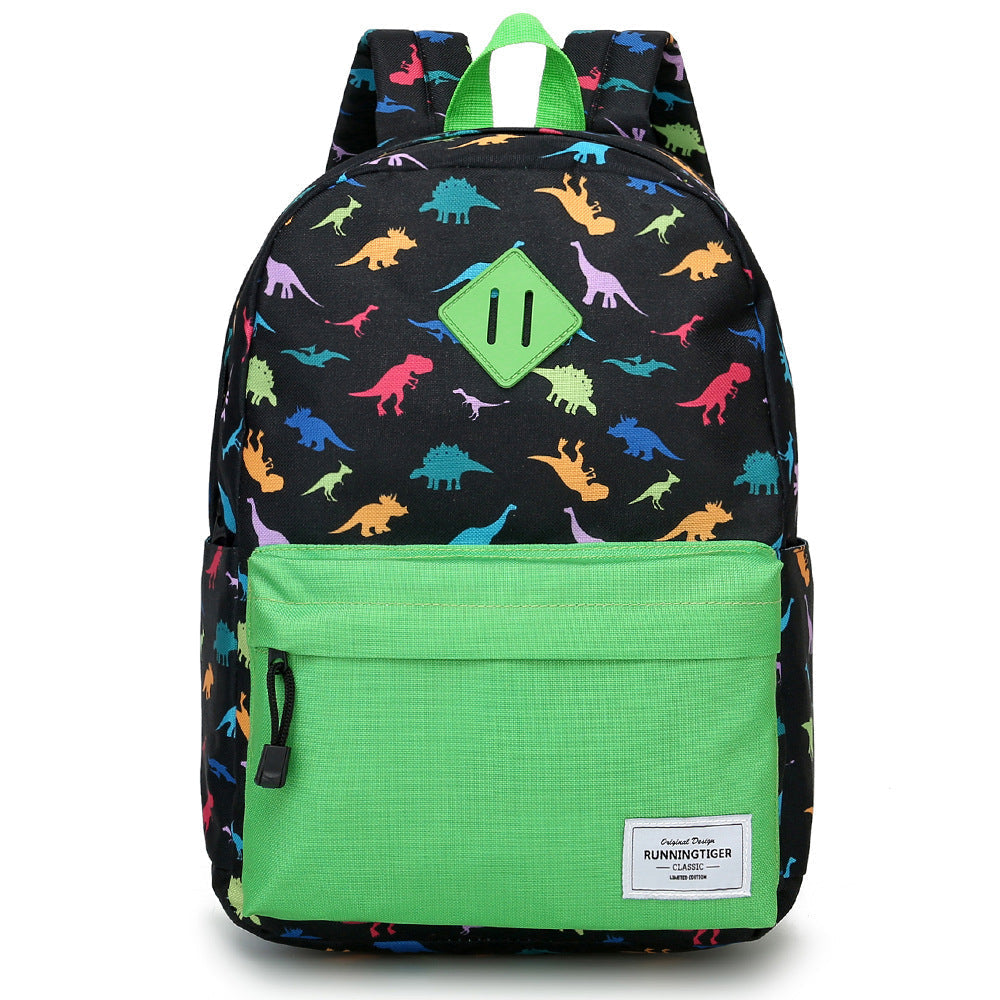aminibi- Kids Dinosaur Backpack Set for Primary School Cute Bookbag Set with Lunch Box